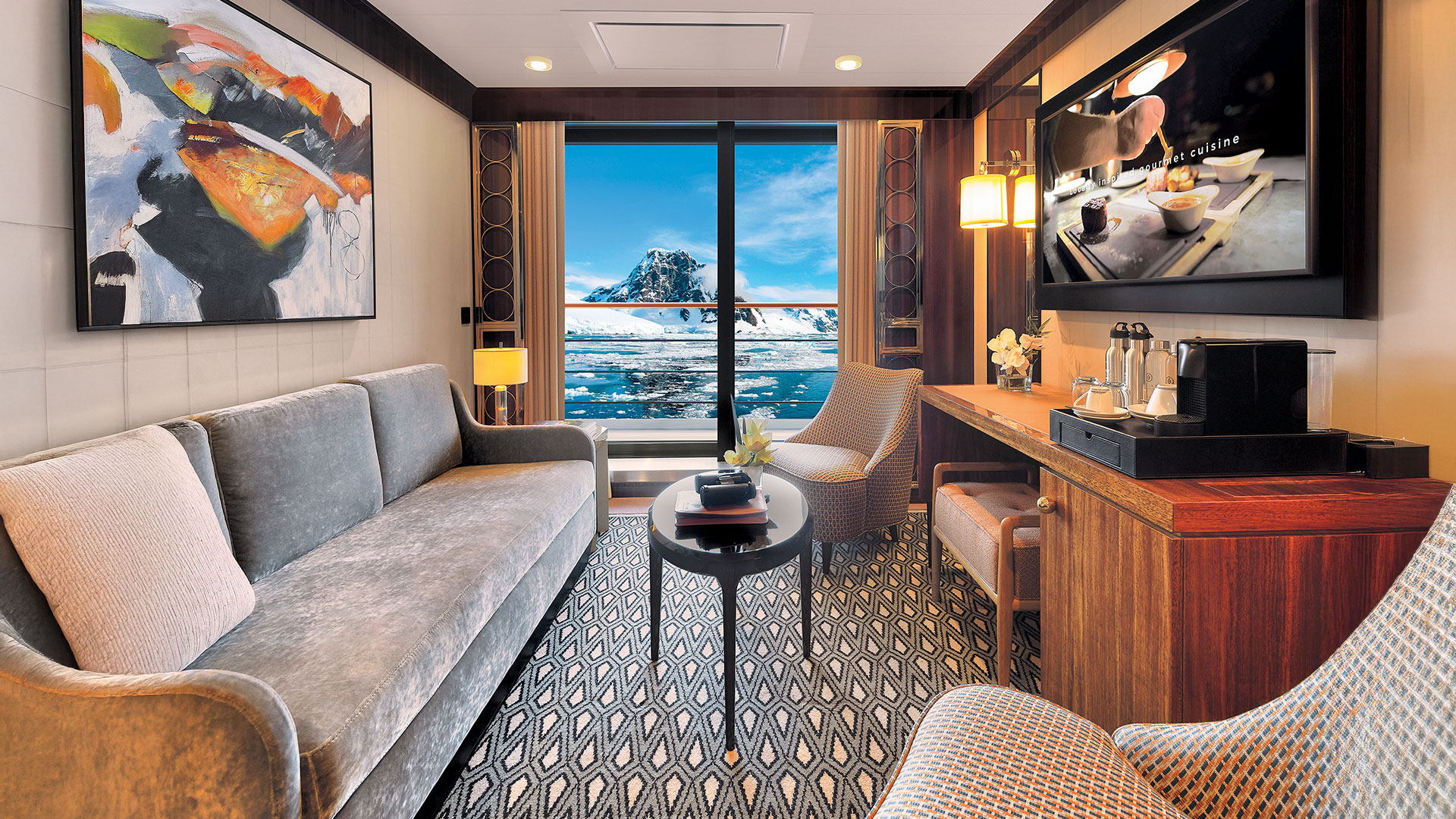 Atlas Journey Suite bedroom and separate living area